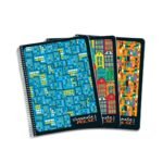 Classmate Pulse 6 Subject Spiral Notebook – Pack of 3 | Unruled | 300 Pages | 24.0cm x 18.0cm | Attractive Cover Designs | Soft Cover | Notebooks for College Students