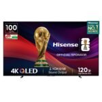 Hisense 254 cm (100 inches) Q7N Series 4K Ultra HD Smart QLED TV 100Q7N (Dark Grey)