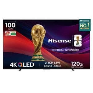 Hisense 254 cm (100 inches) Q7N Series 4K Ultra HD Smart QLED TV 100Q7N (Dark Grey)