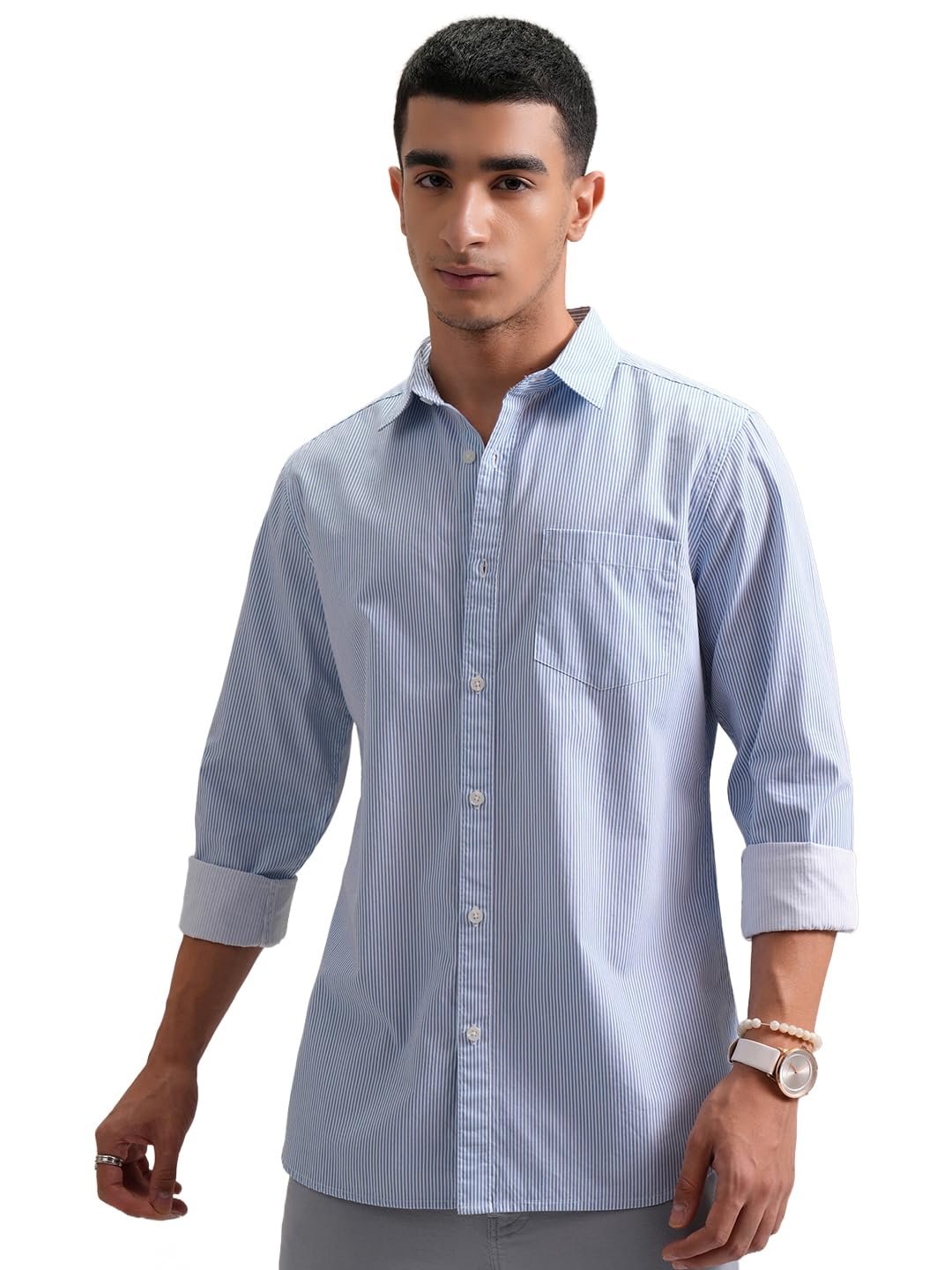 Highlander Cotton Men Shirt, Regular Fit