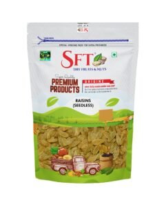 SFT Raisins | 1 Kg | Kismish | Premium Dried Grapes | Sweet Fruity Taste and Soft Chewy Texture | Natural Source of Antioxidants, Potassium & Fiber | Healthy Snack