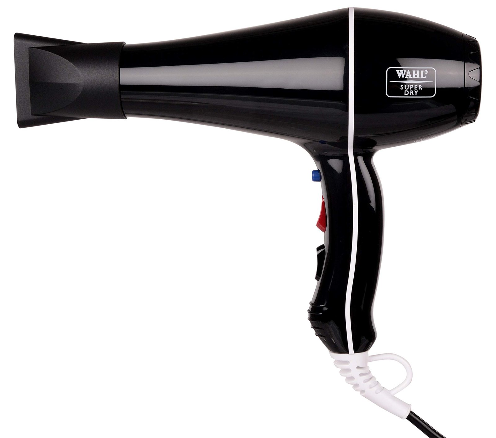 WAHL 5439-024 Super Dry Professional 2000 Watts Ionic Hair Dryer with Tourmaline Technology, 3 Heat Settings & 2 Speed Settings & Cool Shot Button – Black