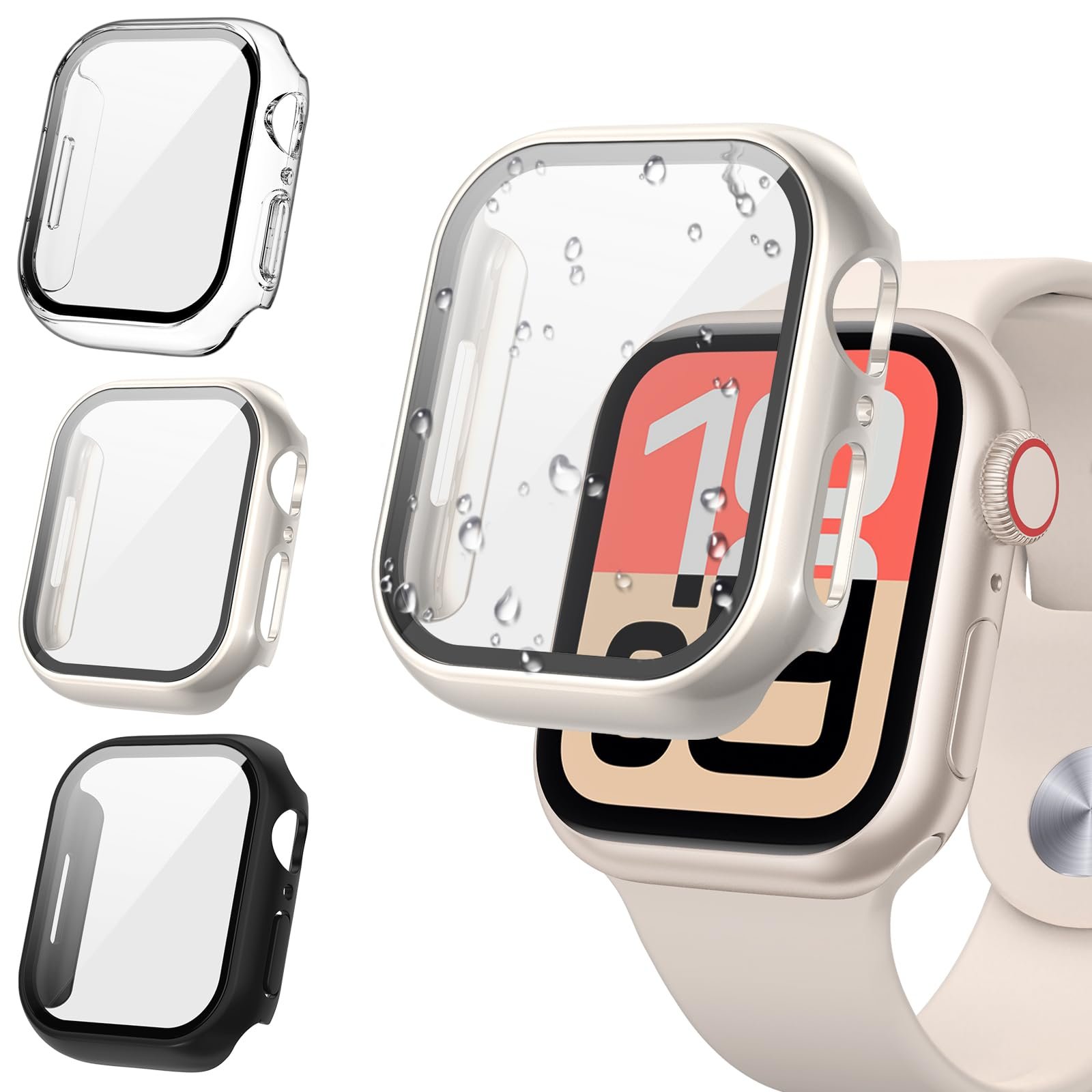 Tensea 3PCS for Apple Watch Screen Protector Case 40mm SE 3/SE 2/SE/6/5/4