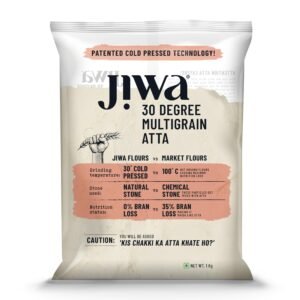 Jiwa 30 Degree Multigrain Flour / Atta | 1 Kg | Patented Cold Pressed Flour | Slow Ground | Sweet Taste And Aroma | Puffed Soft Rotis