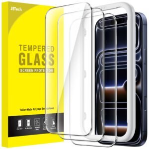 JETech Screen Protector Guard for iPhone 18 Pro/17 Pro, 3-Pack