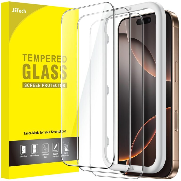 JETech Screen Protector Guard for iPhone 16 Pro Max, 3-Pack