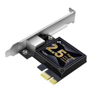TP-Link TX201 2.5 Gigabit PCI Express Network Adapter, Low-Profile and Full-Height Brackets, Supports Windows 11/10/8.1/8/7, 2.5Gbps WiFi PCIe Card, Qos