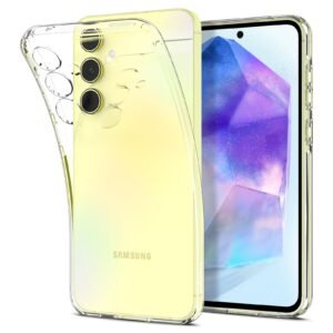 Spigen Liquid Crystal | Samsung Galaxy A55 5G Case [Transparent] [Flexible] Galaxy A55 5G Back Cover | TPU – Crystal Clear