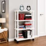 YouCopia Book Self – 4 Layer Portable Book Shelf, Kids Books Racks for Home Plastic, Bookshelf for Home, Book Shelves, Book Stand, Book Organizer, Book Rack for Study Room