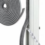 URBANMONK 10-Meter Weather Stripping Door Seal Strip | Self Adhesive Weather Strip Sound proofing for Windows | Window Sealing Strips for Gap | soundproof Door Seal | Gray