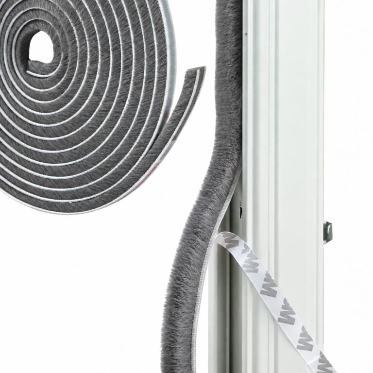 URBANMONK 10-Meter Weather Stripping Door Seal Strip | Self Adhesive Weather Strip Sound proofing for Windows | Window Sealing Strips for Gap | soundproof Door Seal | Gray