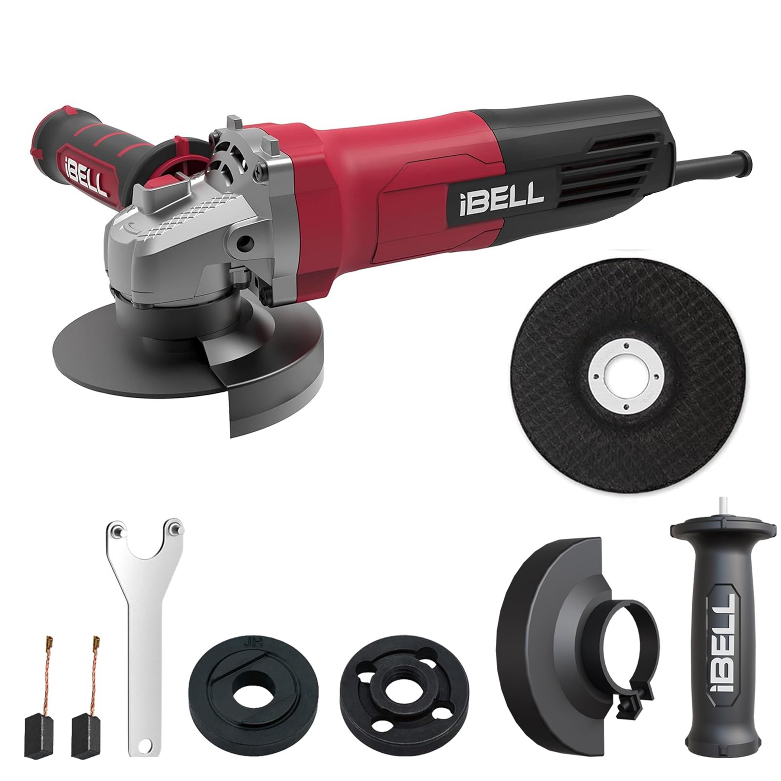 IBELL Angle Grinder AG10-68 | 680W Heavy Duty | Copper Armature | 100mm/4″ Disc Dia | 11000 RPM | With Grinding Wheel & Guard | Perfect for Grinding, Cutting & Polishing-6 Months Warranty