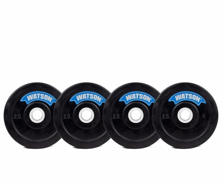 WATSON gym rubber plates,10kg (2.5×4) Rubber Dumbbell Plate, 25mm for Home, Professional Exercise, Gym Weight Plates, home gym equipments for men