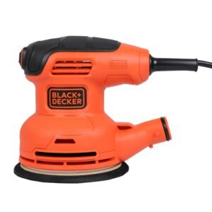 BLACK+DECKER BEW210-QS, 230W, 0-13000 RPM, 4-in-1 Corded Electric Multi-Sander With 2 Orbital Bases, 2 Metre Cord, Finger Sanding Attachment and Sanding Sheets, Orange and Black, 1 Year Warranty