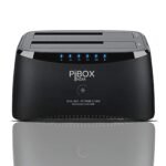 PiBOX India, Dual Bay USB 3.0 to SATA I, II, III Hard Drive Docking Station Upto 12TB for 2.5 or 3.5in HDD, SSD with Hard Drive Duplicator Offline Clone and Auto Sleep and UASP – Top-Loading Design