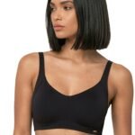 Enamor Innovations Intellifresh Antimicrobial Cotton Women’s Everyday Minimizer T-Shirt Bra – Padded with Fixed Cups, Wirefree, Full Coverage – A058