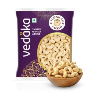 Amazon Brand – Vedaka Whole Cashews | 200 g | Grade W320 Kaju Nuts | Gluten-Free & Plant Based Protein | Firm Texture, Rich Taste | Healthy Snack