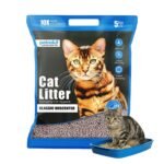 Petoska Cat Litter 5kg | 100% Natural Bentonite Clay | Rapid Clumping, Odour Lock, Low Dust, Gentle on Paws | Premium Absorbent Cat Litter for All Breeds