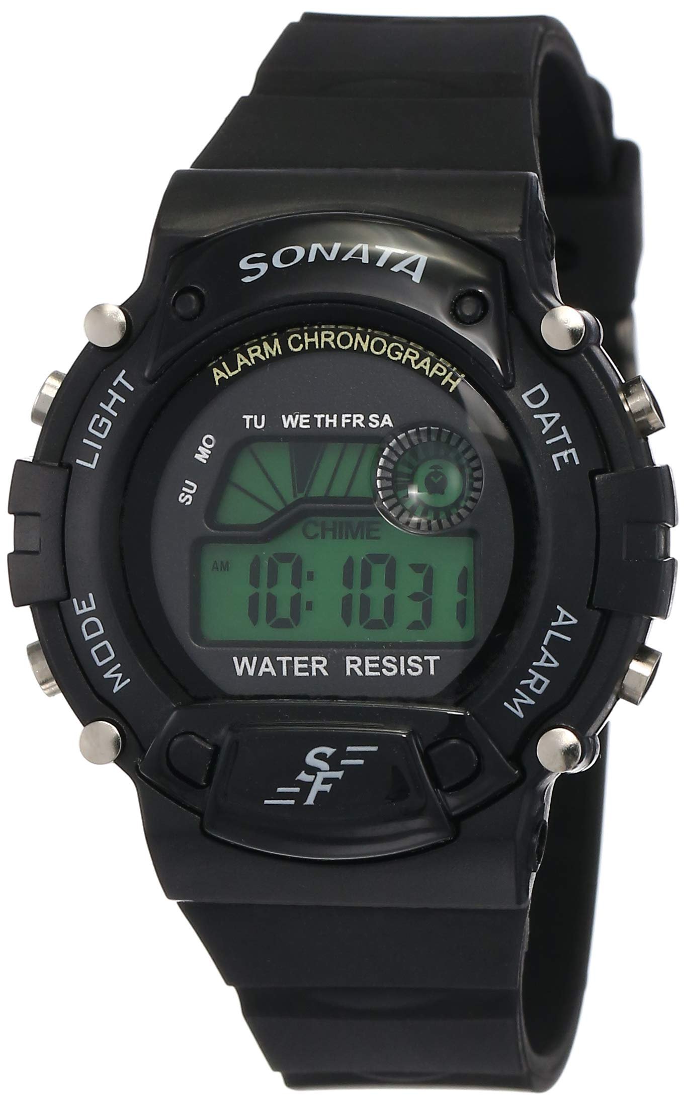 SF Venus Digital Digital Grey Round Dial Men’s Casual Watch-NM7982PP03
