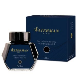 Waterman 50 ml Bottled Liquid Fountain Pen Ink, Intense Black (S0110710) by Waterman