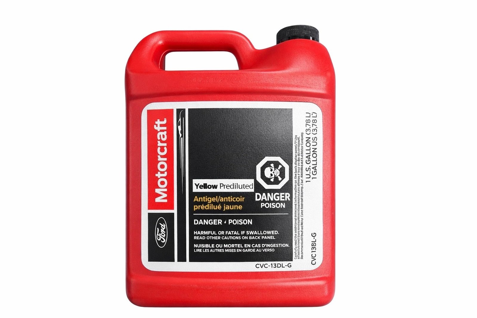 Genuine Ford Fluid VC-3DIL-B Orange Pre-Diluted Antifreeze/Coolant – 1 Gallon