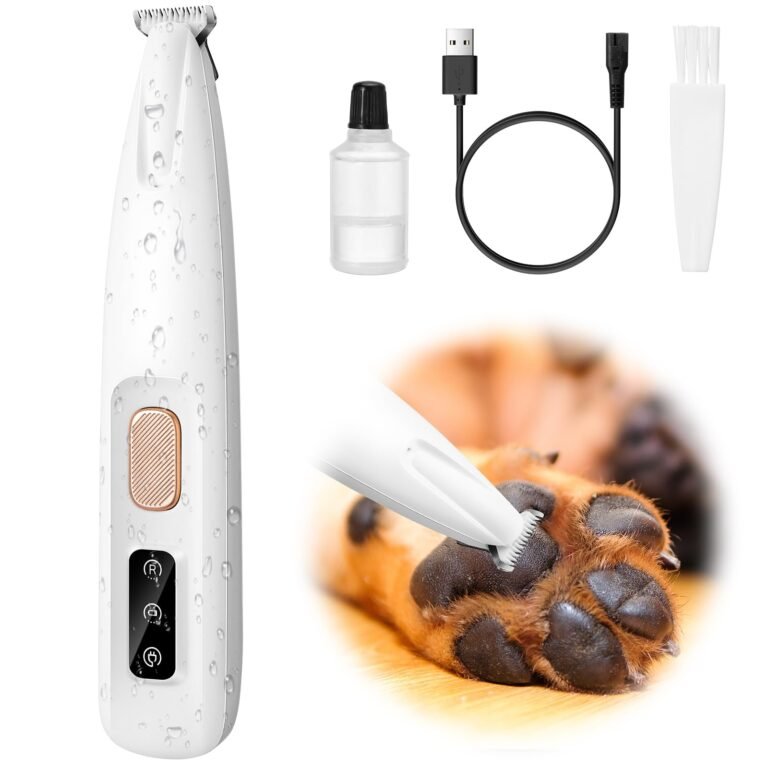Palksky Micro Precision Pet Trimmer, LED Screen Dog Paw Trimmer, Dog Paw Hair Trimmer, Electric Grooming Trimmer, Pet Grooming Clipper