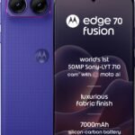 Motorola Edge 70 Fusion (8GB RAM, 128GB Storage) | 6.78″ 1.5K 144Hz AMOLED Display | Snapdragon 7s Gen 4 | 50MP Sony LYTIA 710 OIS Camera | 7000mAh Battery | 68W TurboPower | (Pantone Orient Blue)