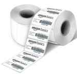 Amazon Basics 70gsm Thermal Label Printer Paper – 2″ x 1″ (50 x 25 mm)| Ideal for Barcode, Product, Inventory, Price, and Transparency Labels – 1000 Labels per Roll (Pack of 2)