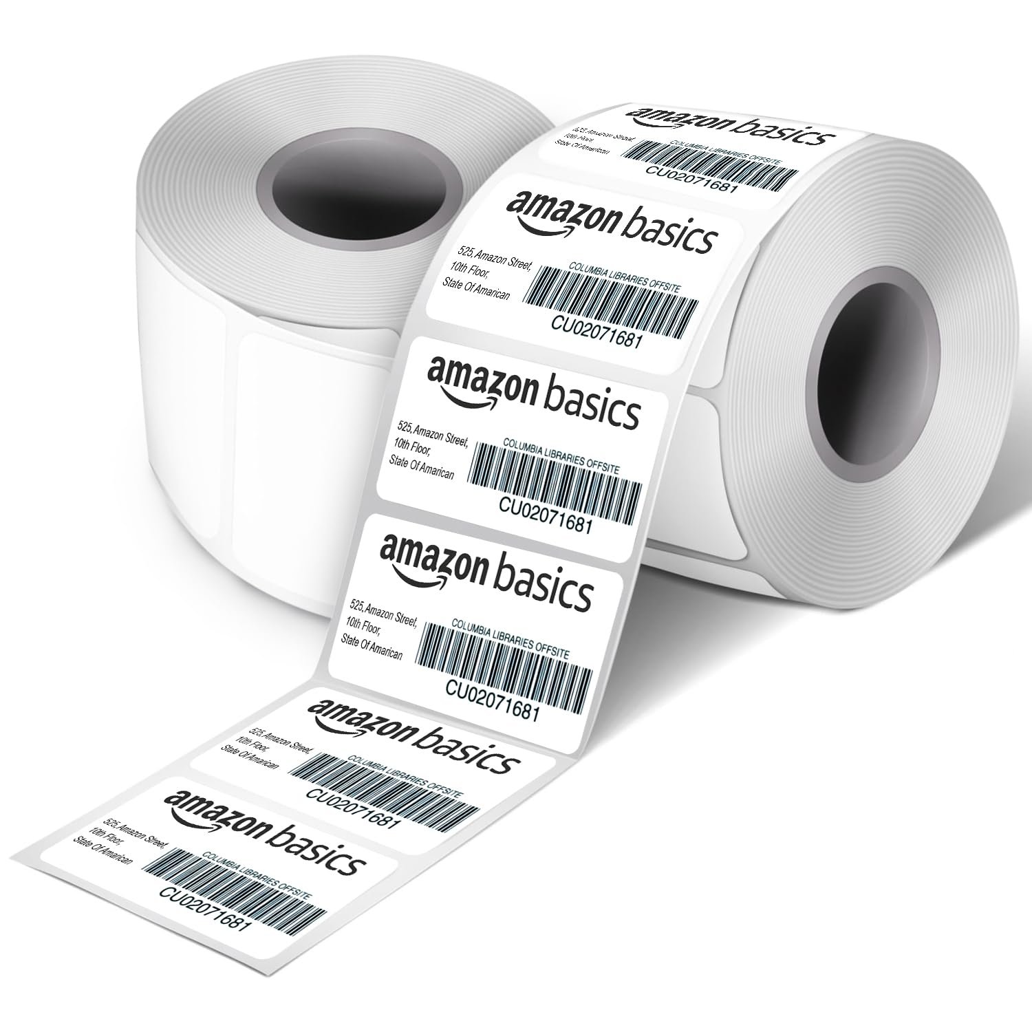 Amazon Basics 70gsm Thermal Label Printer Paper – 2″ x 1″ (50 x 25 mm)| Ideal for Barcode, Product, Inventory, Price, and Transparency Labels – 1000 Labels per Roll (Pack of 2)