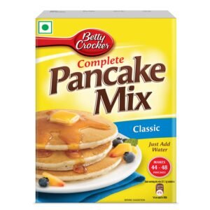 Betty Crocker Pancake Instant Breakfast Mix, Waffles and Pancake Powder, Original Flavour, Eggless, Sugar, 1000 g