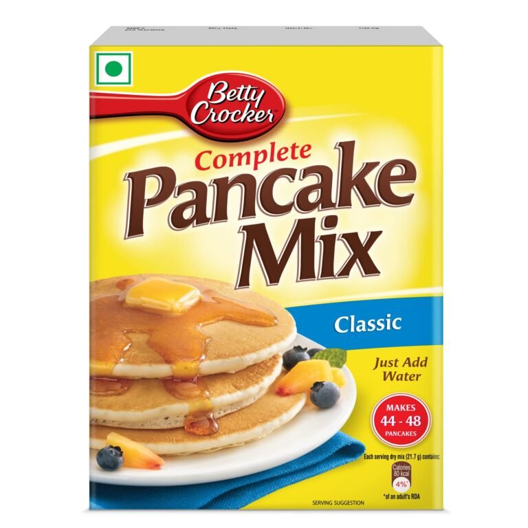Betty Crocker Pancake Instant Breakfast Mix, Waffles and Pancake Powder, Original Flavour, Eggless, Sugar, 1000 g