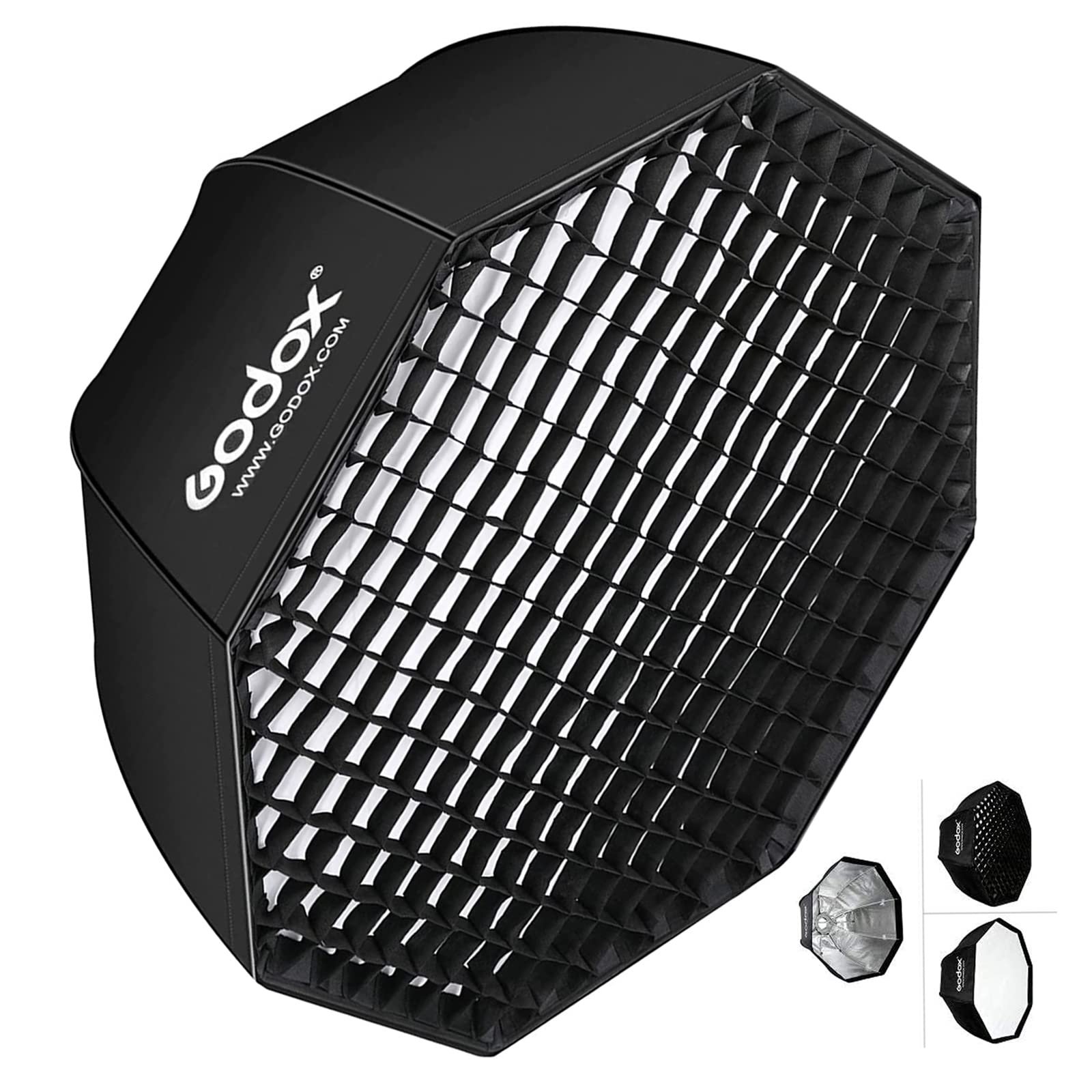 Godox SB-GUE80 80cm / 32 Inch Portable Octagon Honeycomb Grid Umbrella Speedlite Softbox with Bowens Mount