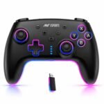Ant Esports SupernovaLite Wireless Gaming Controller for PC|Android,iPhone,iPad&Smart TV with Bluetooth Connectivity|Turbo Function|Dual Vibration|RGB Lighting||Macro Controlsand 1-Year Warranty-Black