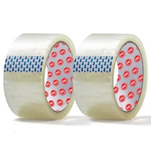 AIPL BOPP Packaging Clear Tape – 48MM x 50 Meter| Pack of 2 | for Packaging Decorating and DIY works
