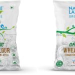 Natureland Organics Whole Wheat Flour 5 Kg – Organic Wheat Flour (Pack of 2)