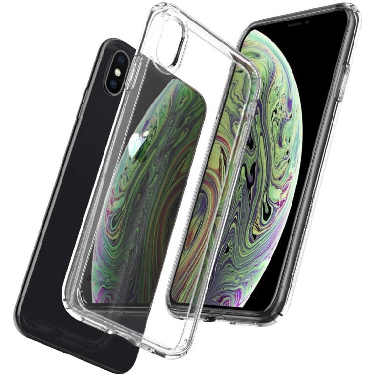 Spigen Ultra Hybrid Back Cover Case for iPhone Xs/X, Clear Transparent, Durable Hybrid Structure – Polycarbonate + TPU | Crystal Clear
