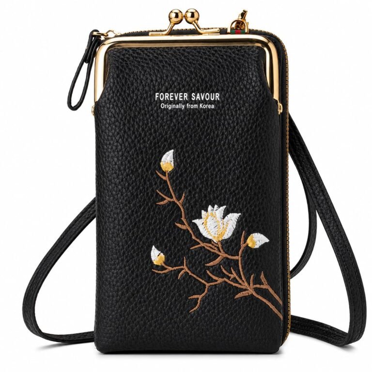 INOVERA (LABEL) Faux Leather Sling Bag for Women – Small Cross-Body Bags for Mobile, Cell Phone, Cash & Card – Girls Hand Purse Pouch
