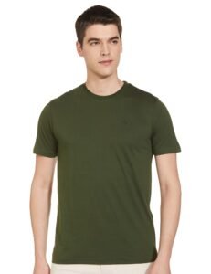 Max Men’s Cotton Regular Fit Half Sleeves Crew Neck Solid Lounge T-Shirt