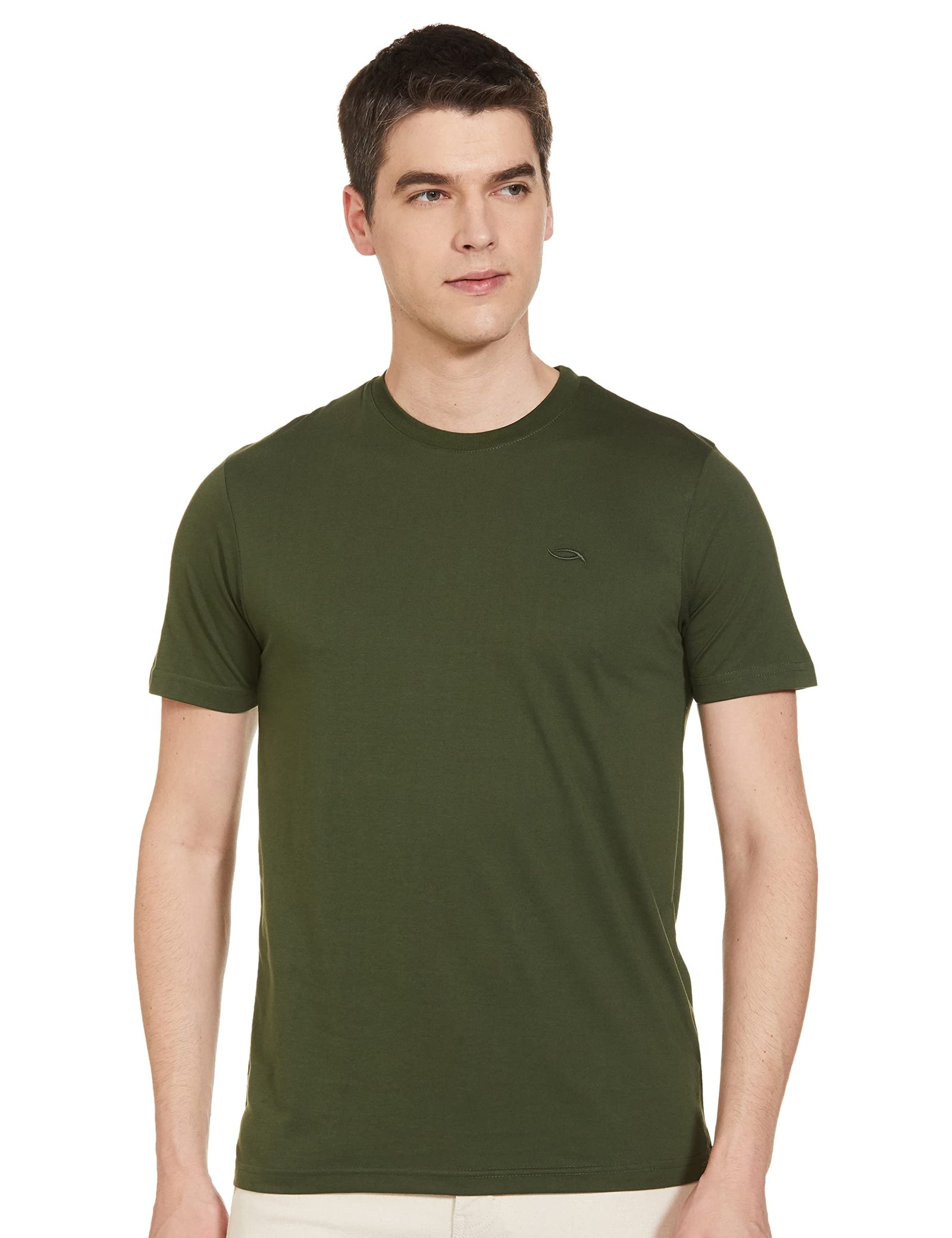 Max Men’s Cotton Regular Fit Half Sleeves Crew Neck Solid Lounge T-Shirt