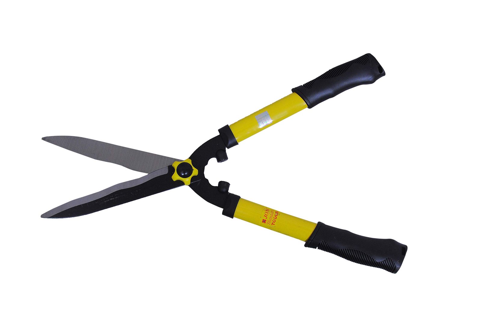 Jon Bhandari Tools Heavy Duty Hedge Shears for Gardening – Garden Pruning Shear with Sharp Steel Blades, Branch Trimmer, Cutter, Pruner for Hedges, Bushes & Shrubs – Black & Yellow