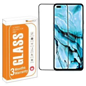OpenTech® Military-Grade Tempered Glass Screen Protector Compatible for OnePlus Nord Edge to Edge Coverage with Easy Installation kit