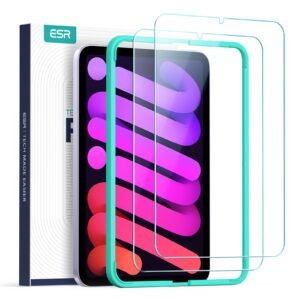 ESR 2 Pack Screen Protector for iPad Mini 7th (A17 Pro)/6th Gen, 9H