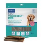 Virbac CET Veggiedent FR3SH Tartar Control Chews for Large Dogs Over 66 Pounds, Plant-Based Formula, 30 Count Bag (All Life Stages)