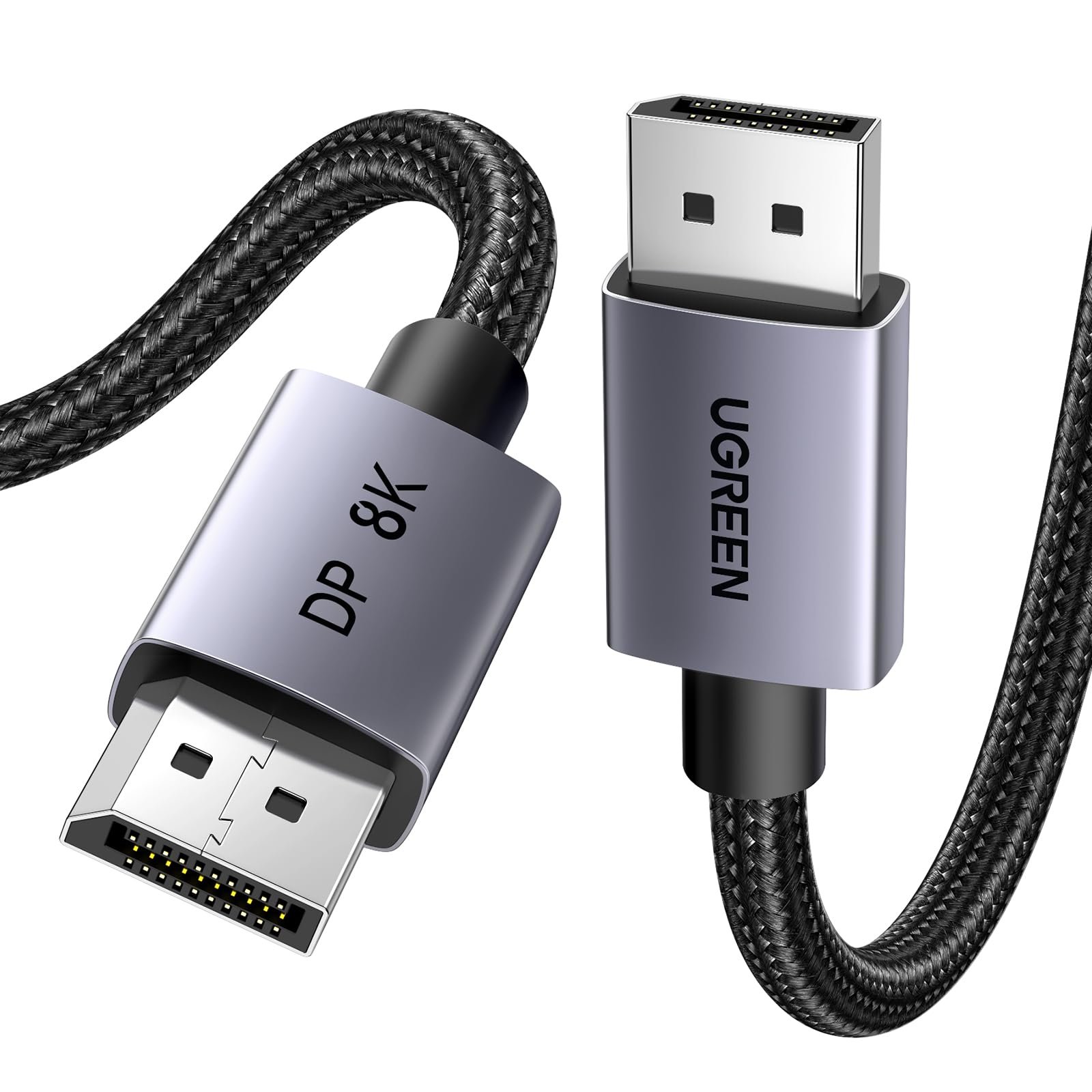 UGREEN DisplayPort Cable 8K@60Hz 3M [VESA Certified] Braided DP 1.4