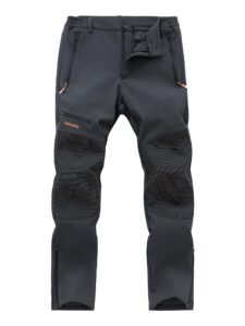 Postropaky Womens Outdoor Snow Ski Pants Waterproof Hiking Insulated Softshell Pants Snowboard Zipper Bottom Leg
