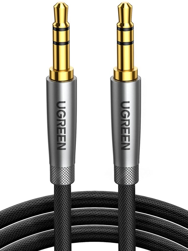 UGREEN 3.5mm Audio Cable 1M, Nylon Braided, Male to Male, Hi-Fi Sound