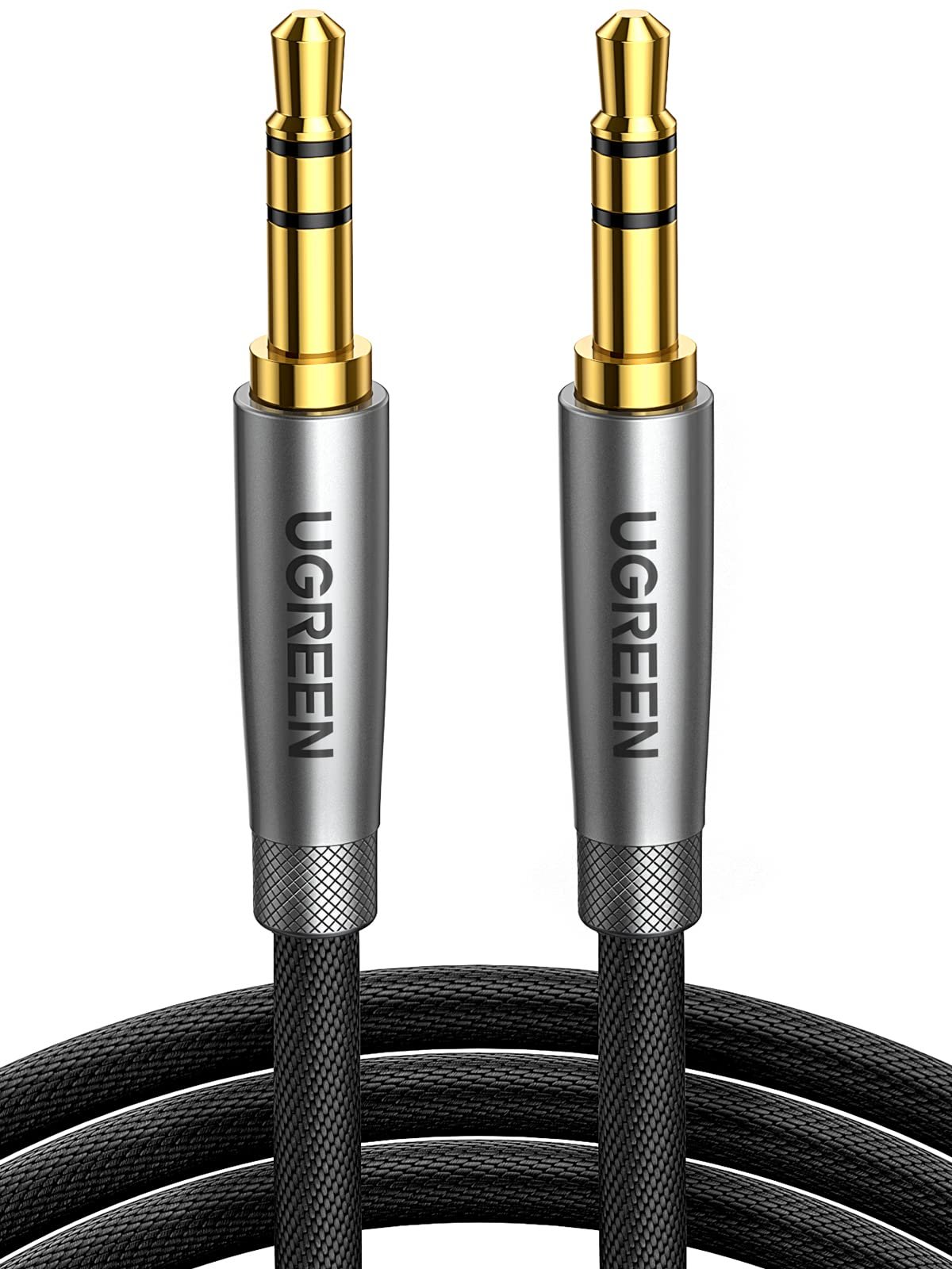 UGREEN 3.5mm Audio Cable 1M, Nylon Braided, Male to Male, Hi-Fi Sound