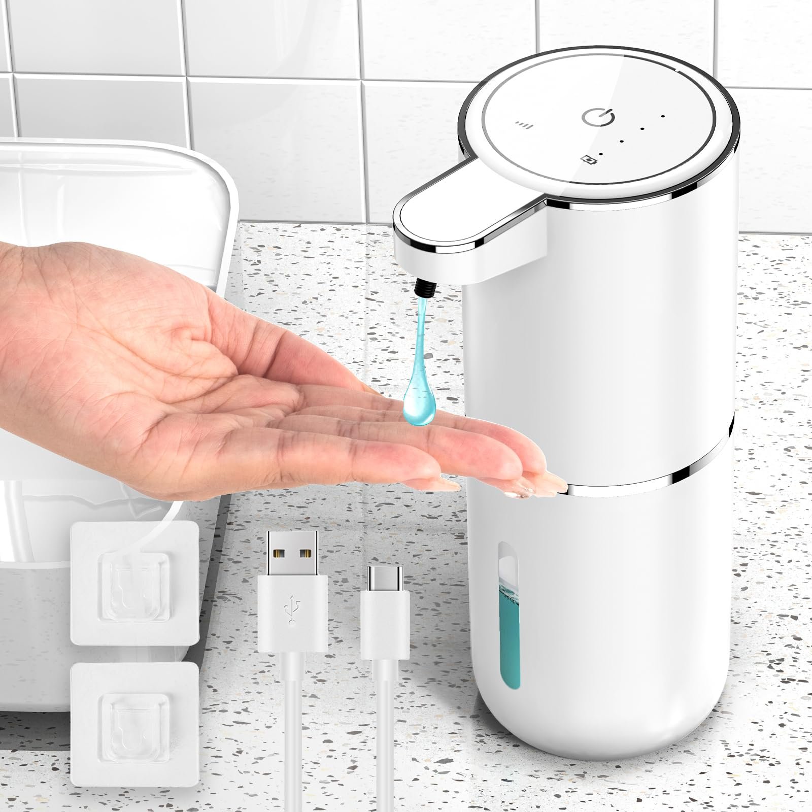 Automatic Soap Dispenser, Electric Soap Dispenser with Infrared Sensor