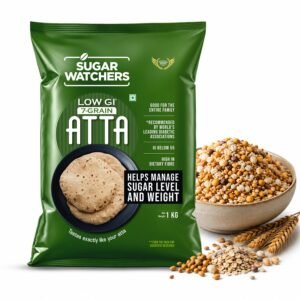 Sugar Watchers Low GI 7-Grain Atta | Diabetic Friendly | Clinically Certified Low GI | Dietician Recommended | Goodness of Jowar, Chana & Isabgol | High Protein & High Fibre | Rich in Iron, Magnesium and Calcium | Multigrain atta for entire family | 1 Kg