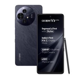 Alcatel V3 Ultra 5G (Ocean Grey, 6GB+128GB) | India’s 1st Patented NXTPAPER Superior Display |Segment’s 1st Smartphone with Stylus | 108MP Ultra Pixel Camera | eSIM, NFC | with Charger